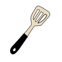 Plastic spatula for cooking