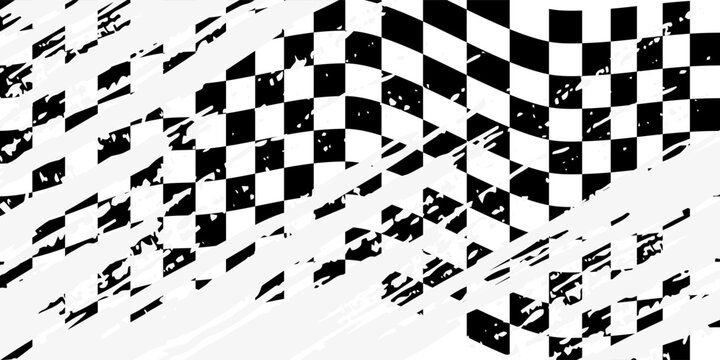 grungy style rally flag background for motor or auto sport - Powered by Adobe