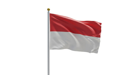 Indonesia Flag Waving Transparent Background Nation Symbol Pride PNG