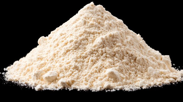 Denatonium benzoate powder on black background Closeup of a mound of denatonium benzoate powder, the world&rsquo;s most bitter chemical compound, often used as a safety additive