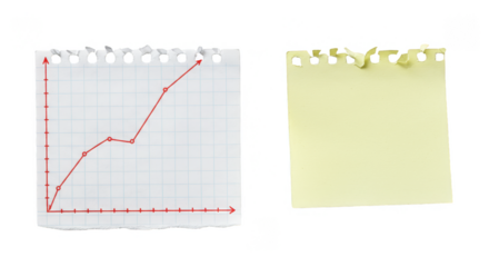 Isolated Graph Memo Paper Sheet for Business Information Elements