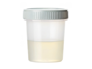 Urine container png medical urine specimen container png sterile urine collection cup png laboratory urine container png clinical sample container png transparent background image