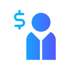 businessman gradient icon