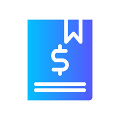 bookkeeper gradient icon