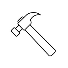 vector design illustration of handyman hammer sketch, hammer icon, hammer logo, detail sketch.