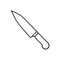 Kitchen knife sketch vector design illustration, kitchen knife icon, kitchen knife logo, detail sketch.