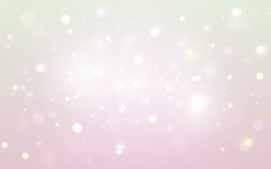 Pastel Bokeh Light Background in Pink and Yellow Soft dreamy sparkle dots for baby shower and wedding designs, Background decoratio