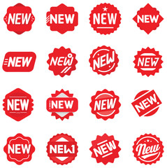 Collection of 16 modern and versatile icons for digital and print use