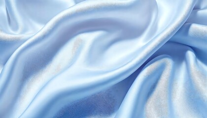 Obraz premium Light Blue Silk Fabric Texture Background