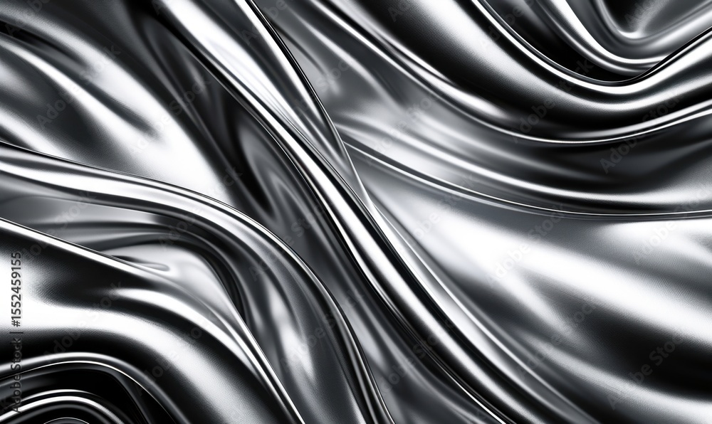 Fototapete abstract silver fabric texture background design element modern and luxurious