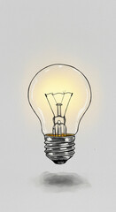 light bulb isolated on white background