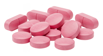 Isolated Pink Pills Medicines Pharmacy Treatment Medication PNG