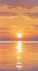 Obraz premium sunset over the sea