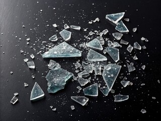 abstract broken glass white background
