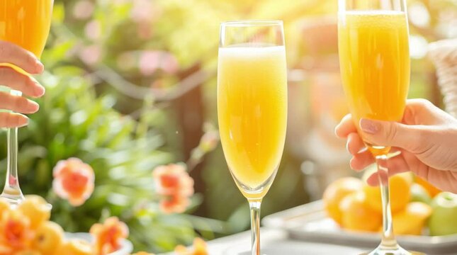 Sparkling Brunch: Mimosas in the Garden