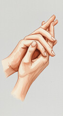 hand of the man