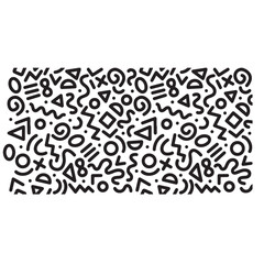 Seamless black and white geometric pattern.