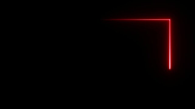 Red light saber line loop running overlay effect
