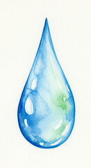 blue water drop
