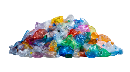 Assorted vibrant gemstones and colorful crystals isolated on a white background
