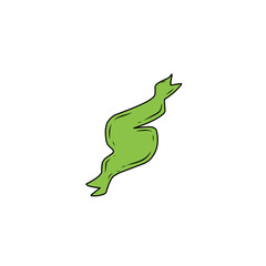 green banner illustration