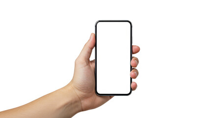 Phone Mockup Held In Hand with Transparent Background Design