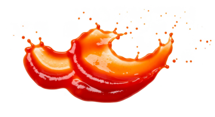 Red Sauce Splash Liquid Flow Ketchup Splatter Food Transparent