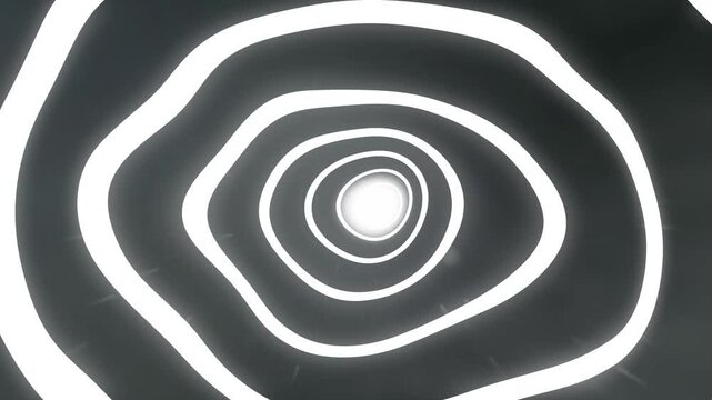 Hypnotize Black and White swirl Abstract Background
