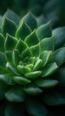 A Vibrant Green Succulent Is Natures Intricate Wonder