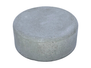 Concrete template podium pedestal for show cosmetic or skin care products display on transparent background png file