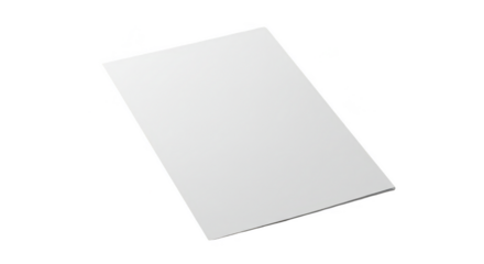 Isolated White Blank Paper Sheet Isolated Background Design Element