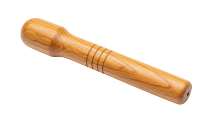 Isolated Wooden Tuning Peg for Stringed Instrument Transparent Background