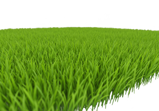 Lush Green Grass Lawn Field Background Close Up Texture Transparent