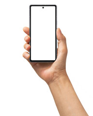 スマートフォンを持つ手の画像合成用素材