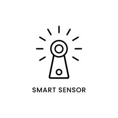 smart sensor icon or smart sensor symbol vector isolated. Best smart sensor icon vector for mobile apps, websites, design element and more.