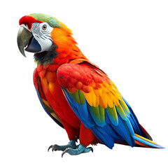 Fototapeta premium parrot animal isolated on white background