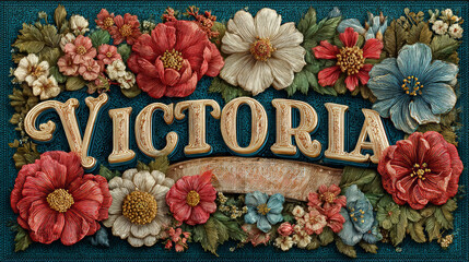 Celebration background for Victoria Day in Canada, Lettering for greeting, invitation card 