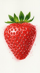 strawberry isolated on white background