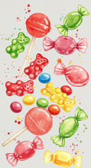 colorful jelly candies