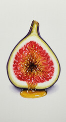 fresh figs on a white background