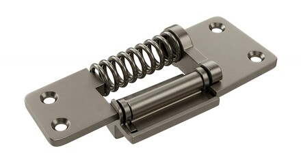 Metallic spring hinge design detail