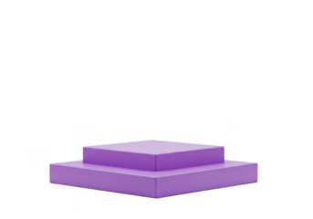 3d Purple Podium Display Product Stage for Presentation on Transparent