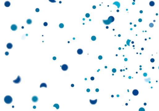 Abstract Circle Pattern Background with Blue Aqua Dots Decorative Art