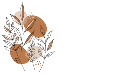 Abstract Transparent Background with Brown Circles Shapes Illustration