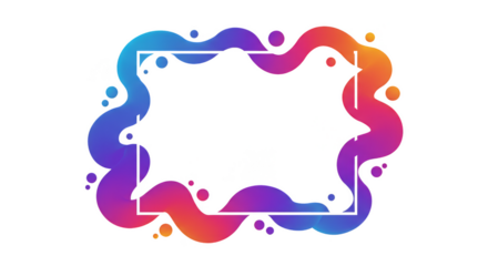 Abstract Frame Background Vector Isolated Design Element Decoration