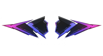 Abstract Geometric Arrow Shape Illustration Futuristic Technology Design