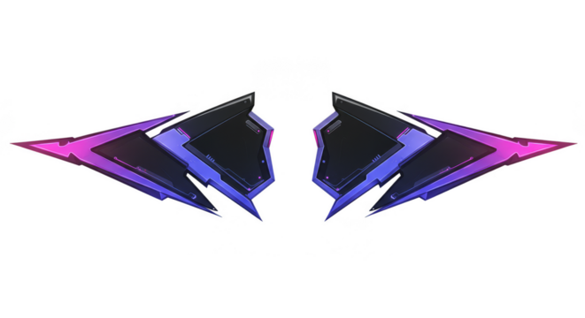 Abstract Geometric Arrow Shape Illustration Futuristic Technology Design