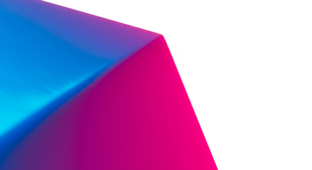 Abstract Gradient Transparent Geometric Shape Background in Pink and Blue