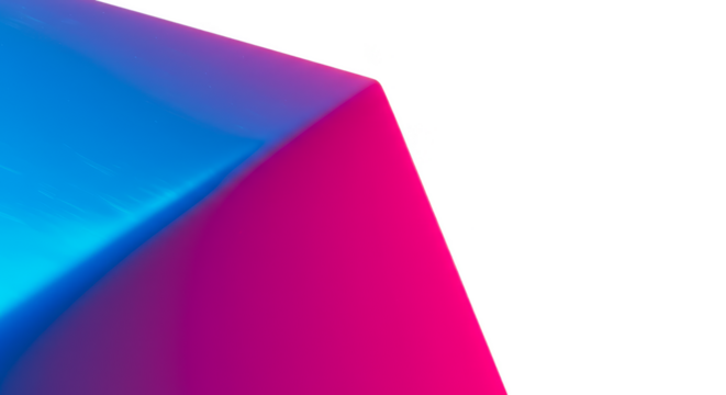 Abstract Gradient Transparent Geometric Shape Background in Pink and Blue - Powered by Adobe