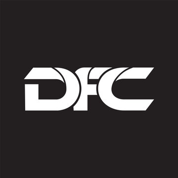 DFC abstract modern letter logo design template. This logotype is designed by three abstract letters graphic typography